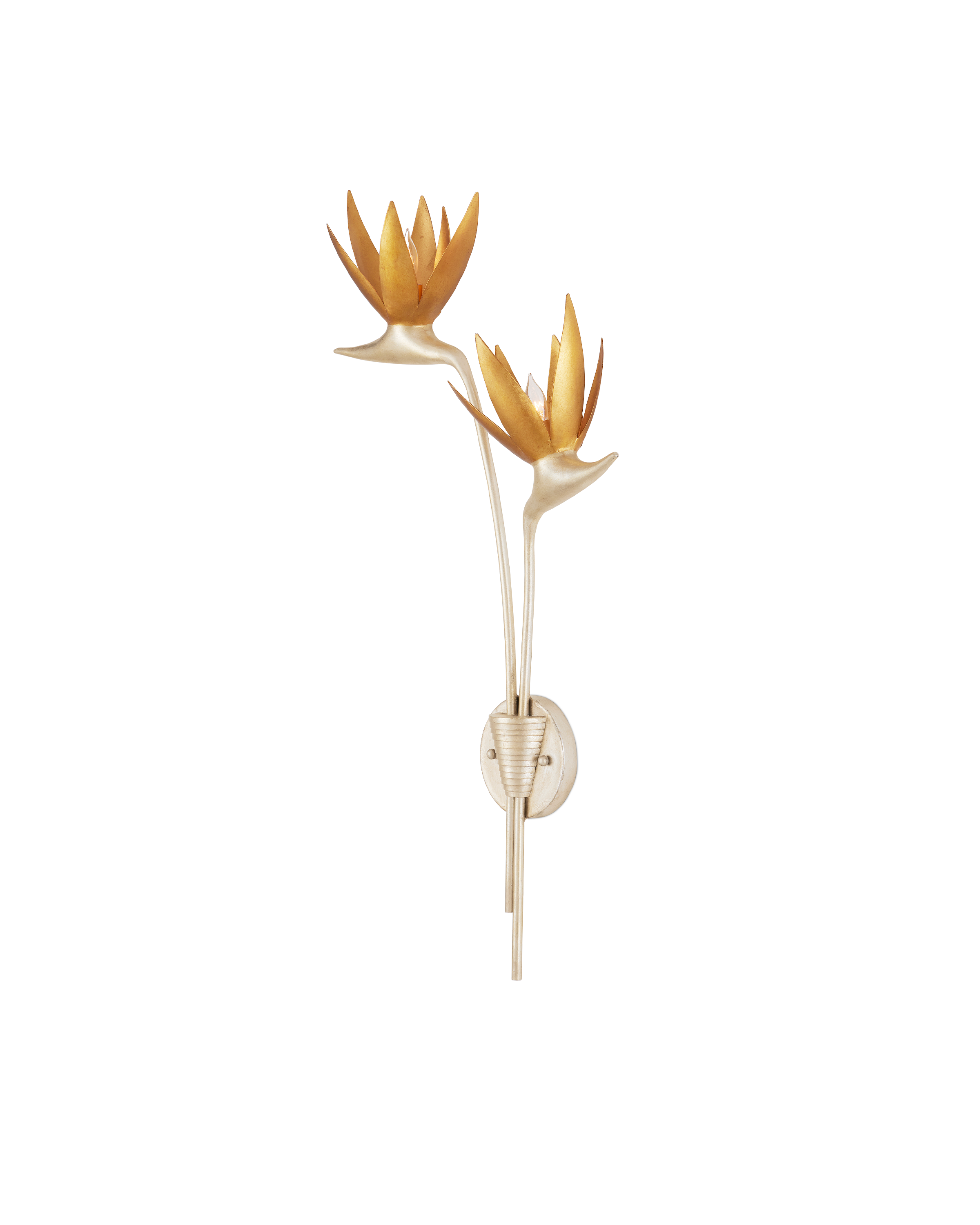 Paradiso Silver & Gold Wall Sconce, Left - Thumbnail 3