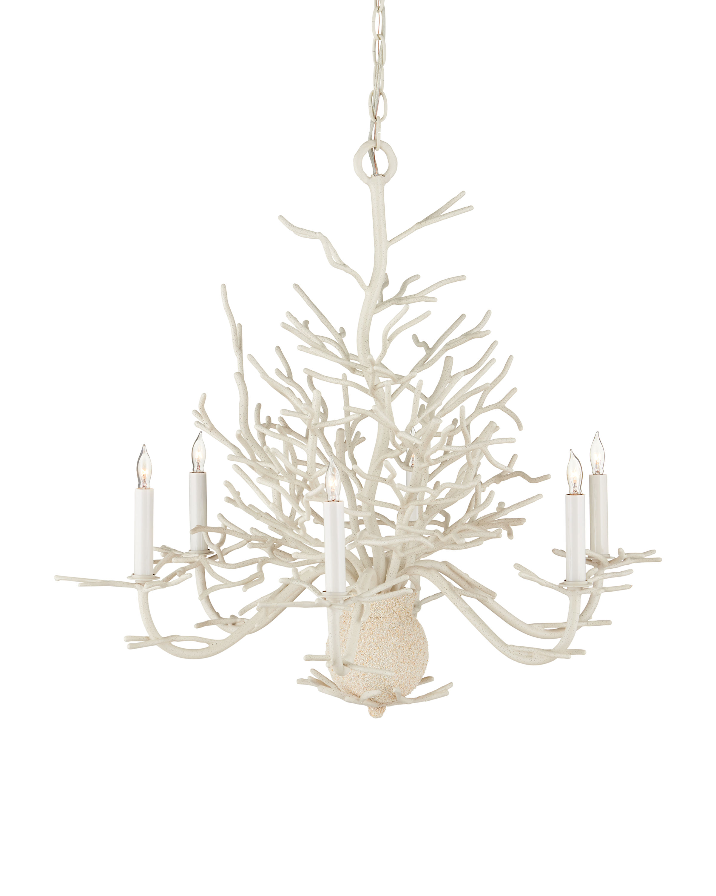 Seaward Small White Chandelier