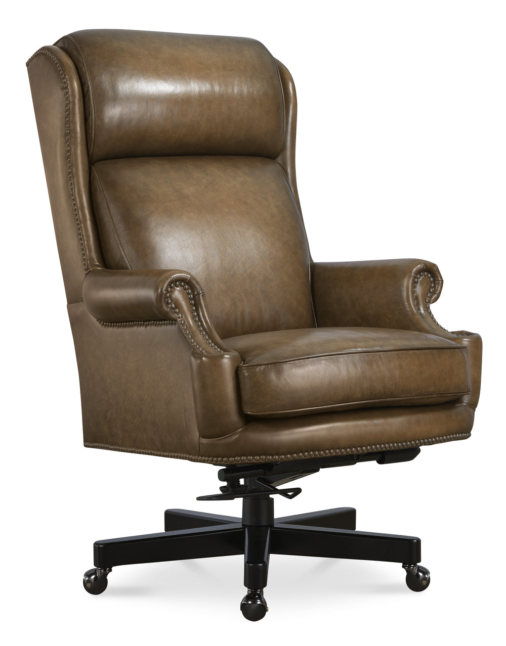 Tucker Executive Swivel Tilt Chair - Dark Wood