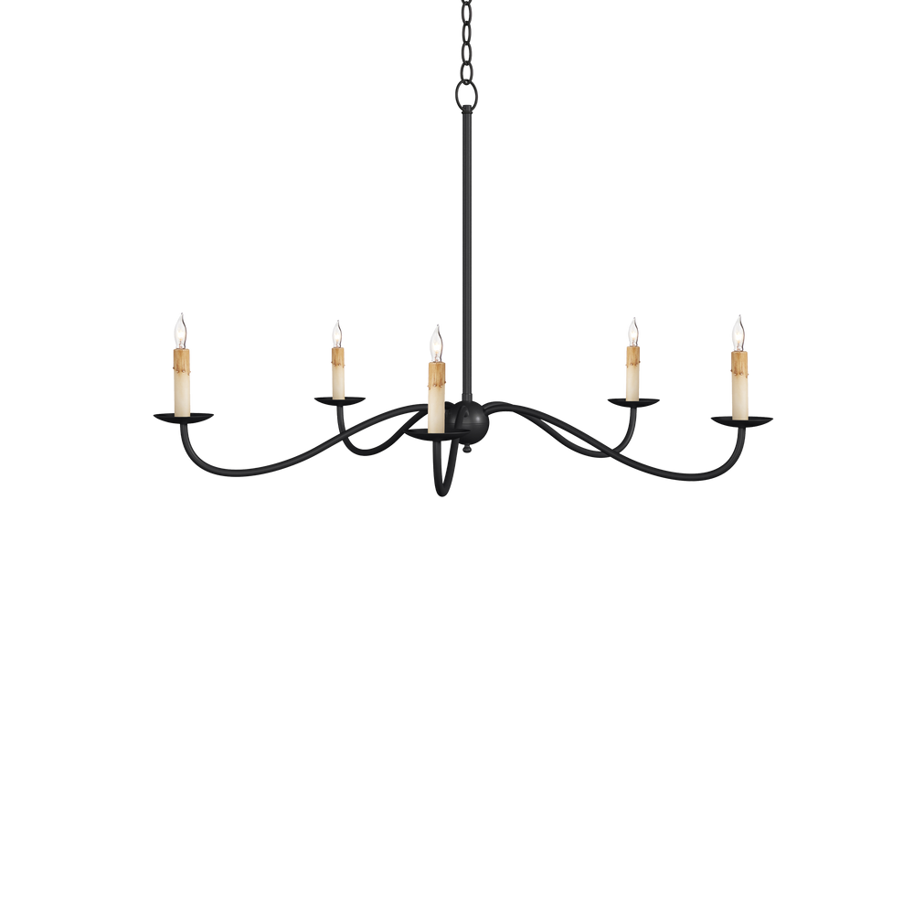 Saxon Small Black Chandelier
