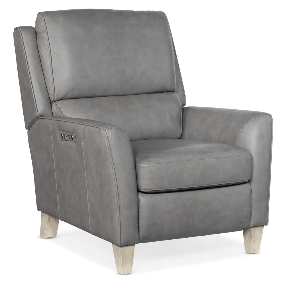 Dunes Power Recliner with Power Headrest - Aline Light Gray