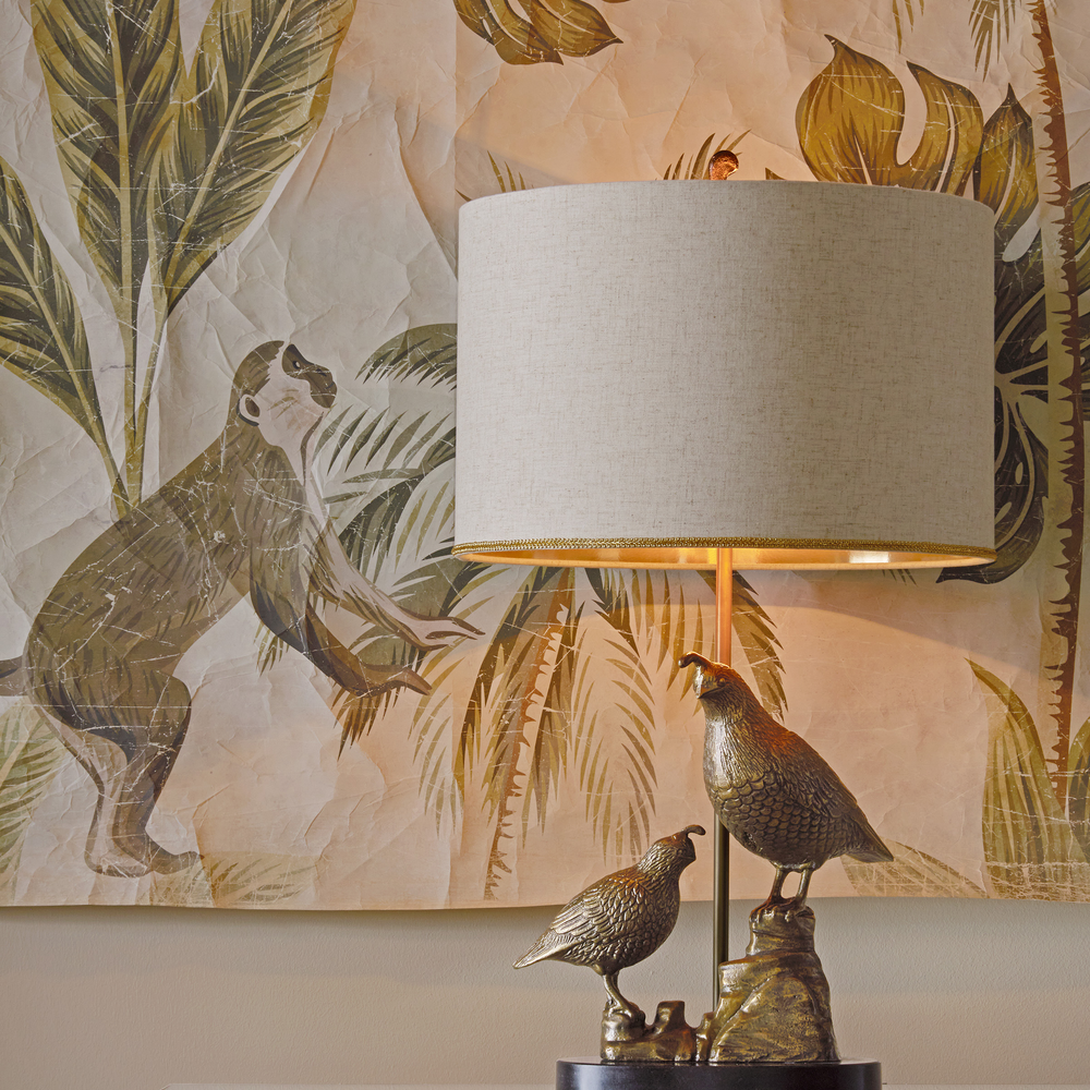 
                      
                        Codorniz Brass Table Lamp.
                      
                    