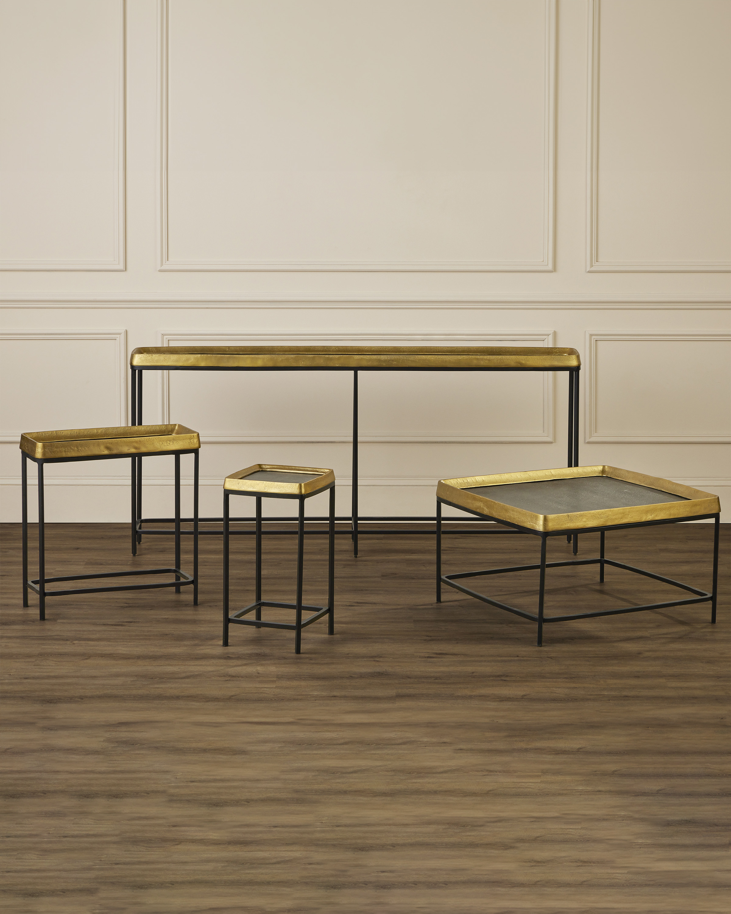 Tanay Brass Side Table - Thumbnail 4