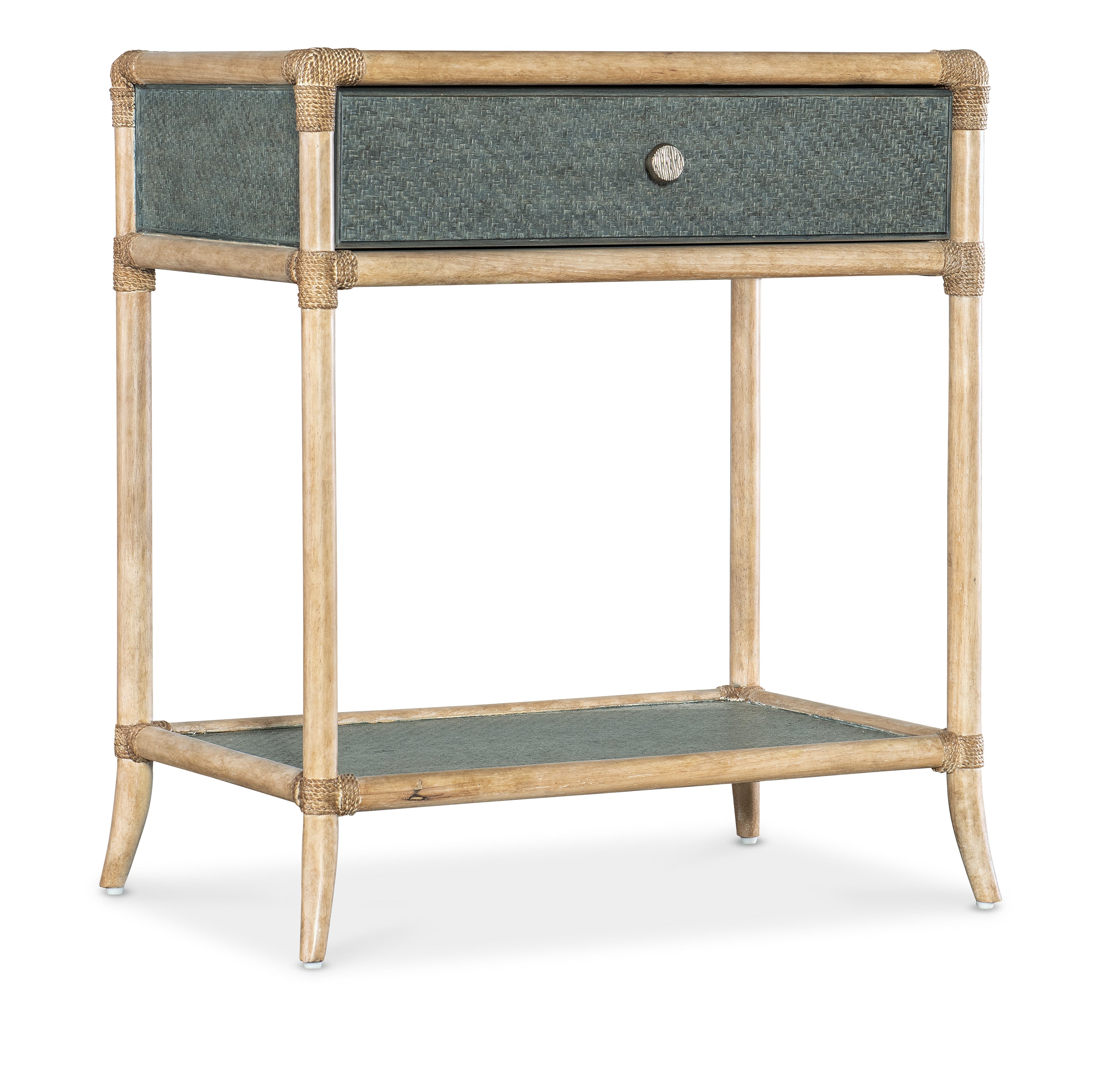 Hooker Furniture Retreat Pole Rattan Bedside Table - Thumbnail 2