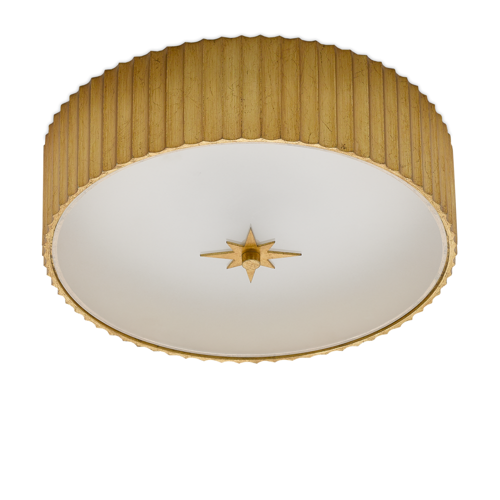 
                      
                        Caravel Gold Flush Mount
                      
                    