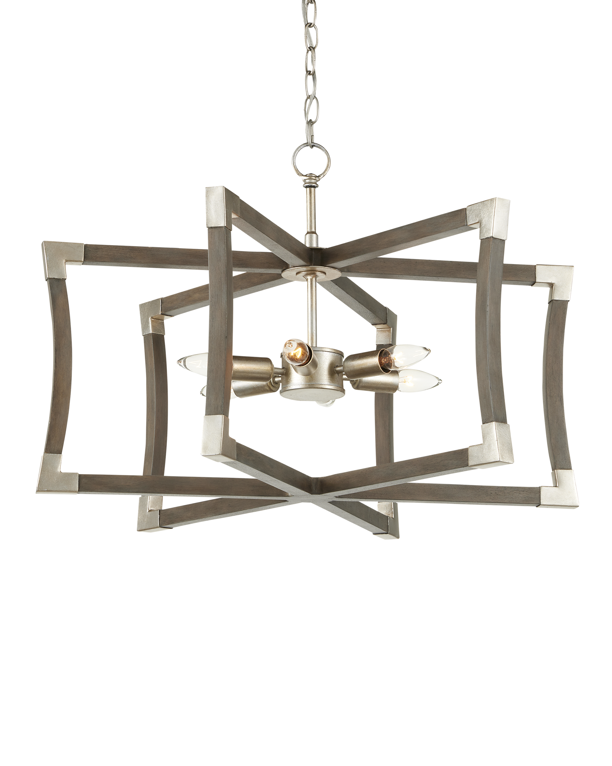 Bastian Small Gray Semi-Flush Mount - Thumbnail 2