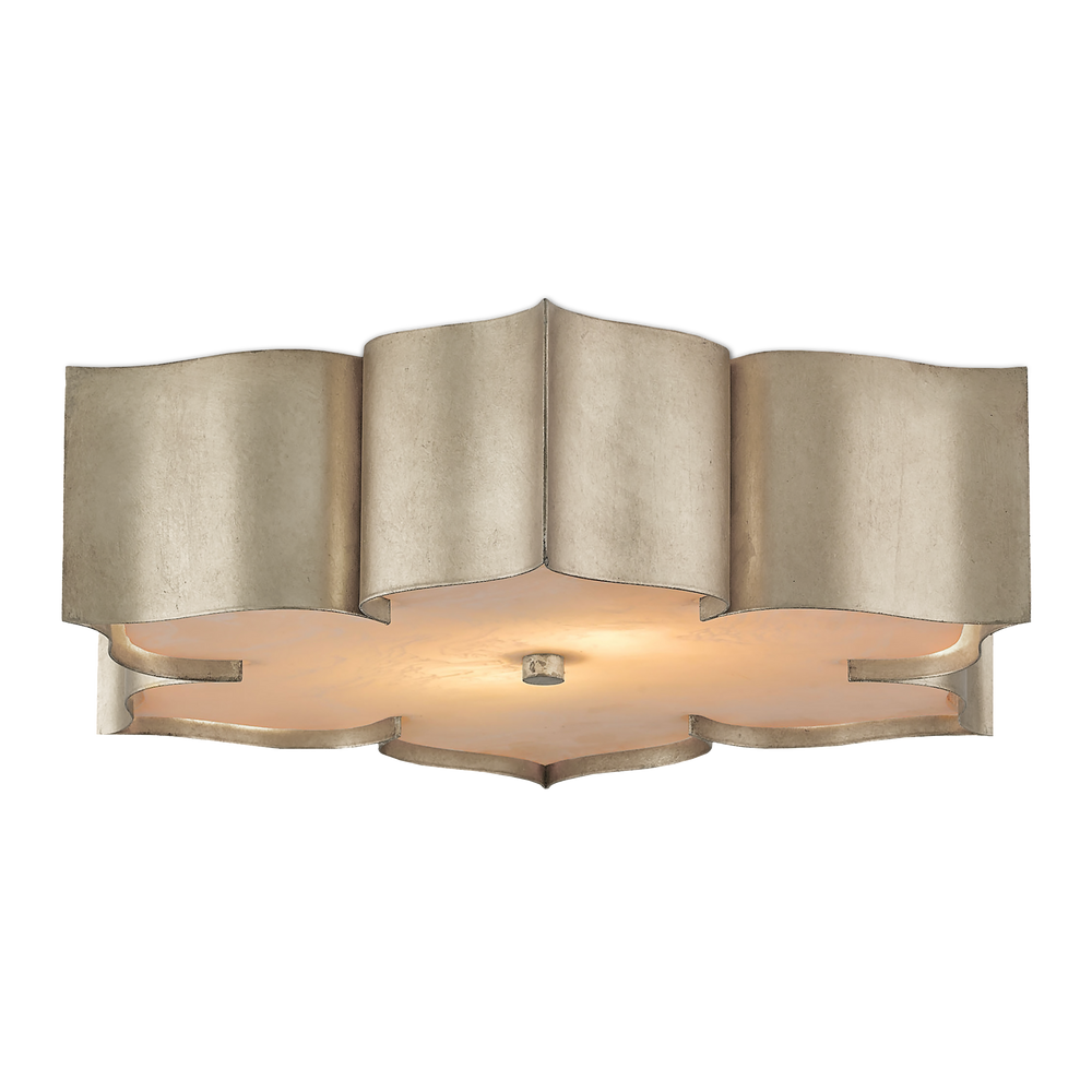 
                      
                        Grand Lotus Silver Flush Mount
                      
                    