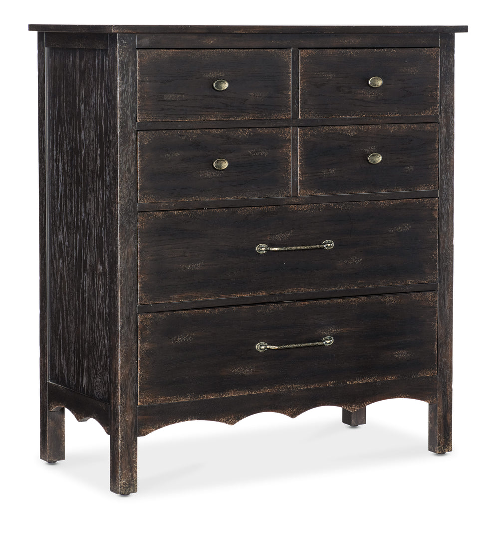 Americana 6 Drawer Chest - Black