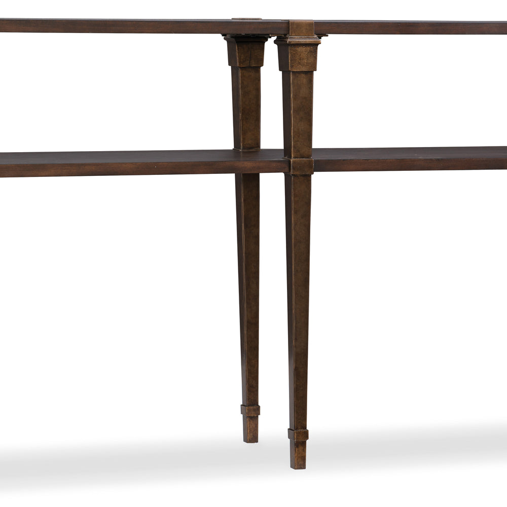 Skinny Console Table - Dark Wood