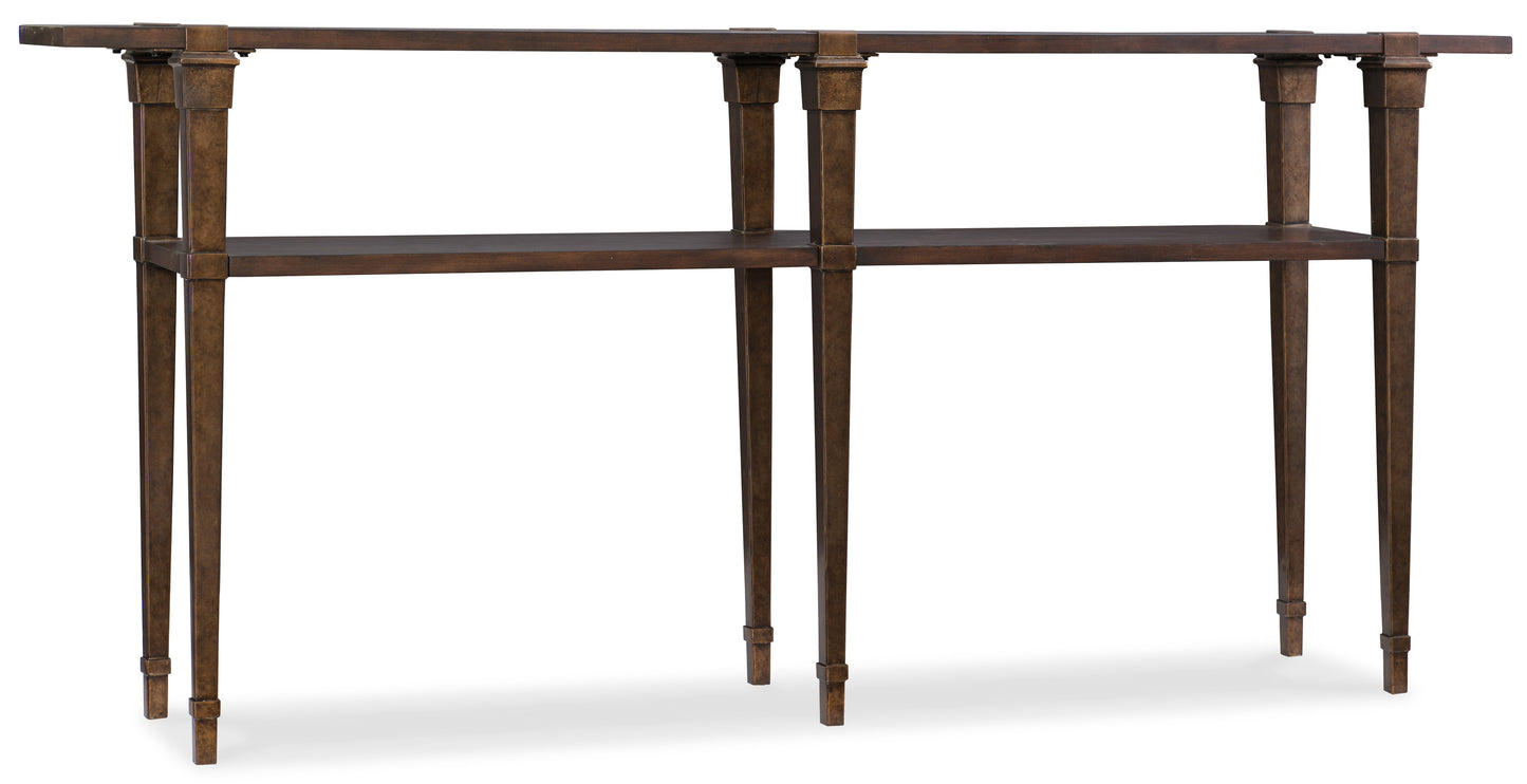 Skinny Console Table - Dark Wood