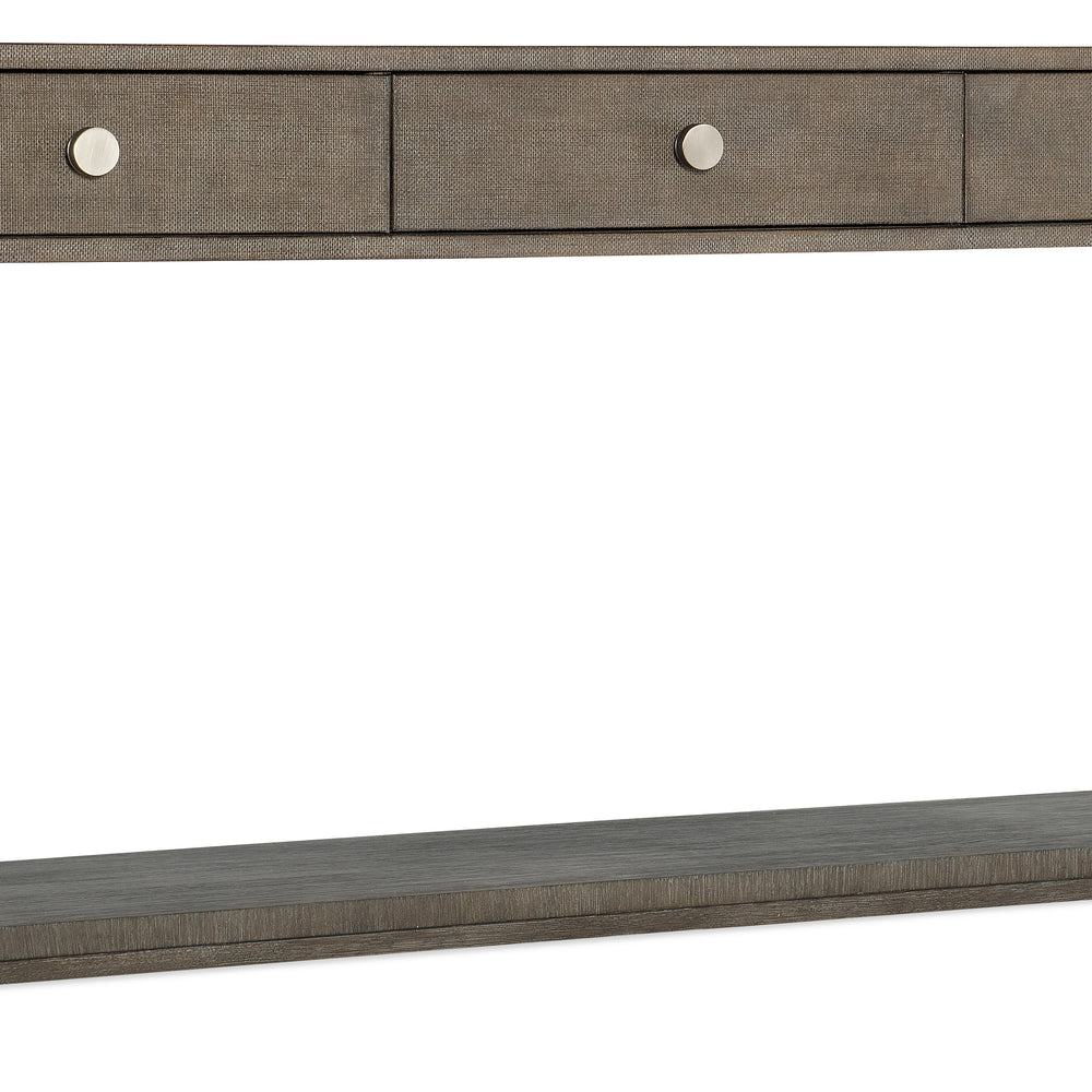 Modern Mood Console Table with Self-closing Cabinet - Mink Finish
