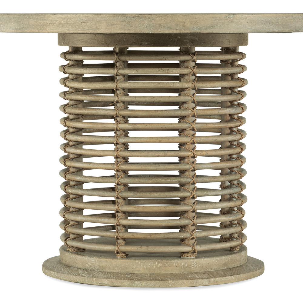 Surfrider 48in Rattan Round Dining Table