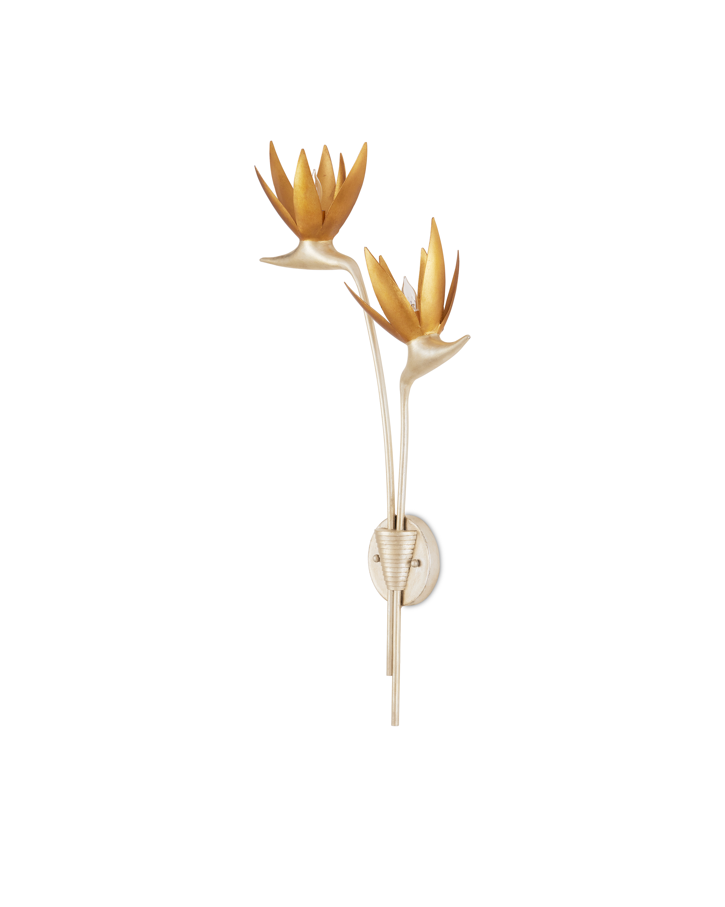 Paradiso Silver & Gold Wall Sconce, Left - Thumbnail 2