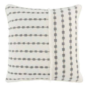 Katia Ivory/Gray Pillow, Set of Two - #shop_name Pillow