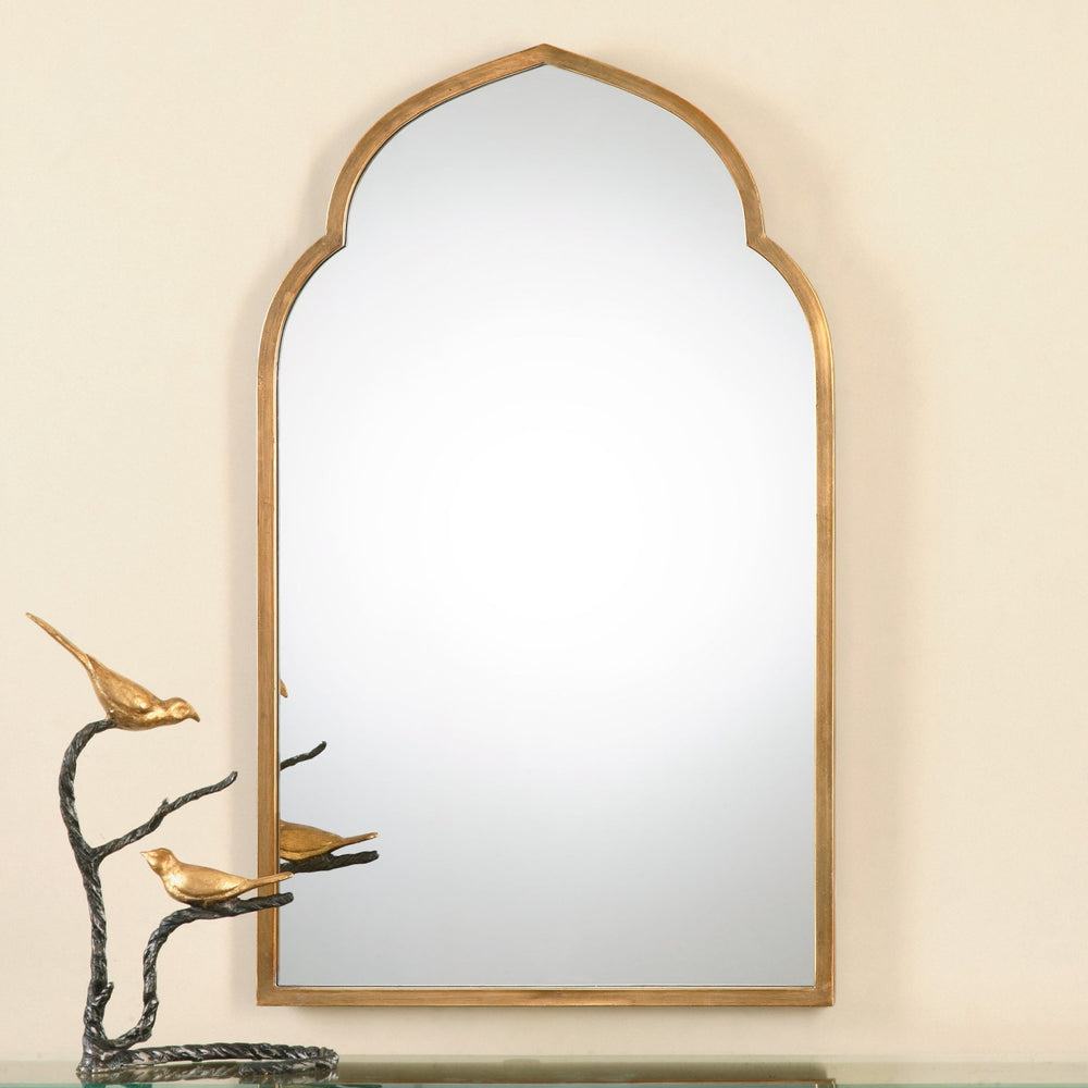 
                      
                        Kenitra Gold Arch Mirror - #shop_name Mirrors
                      
                    