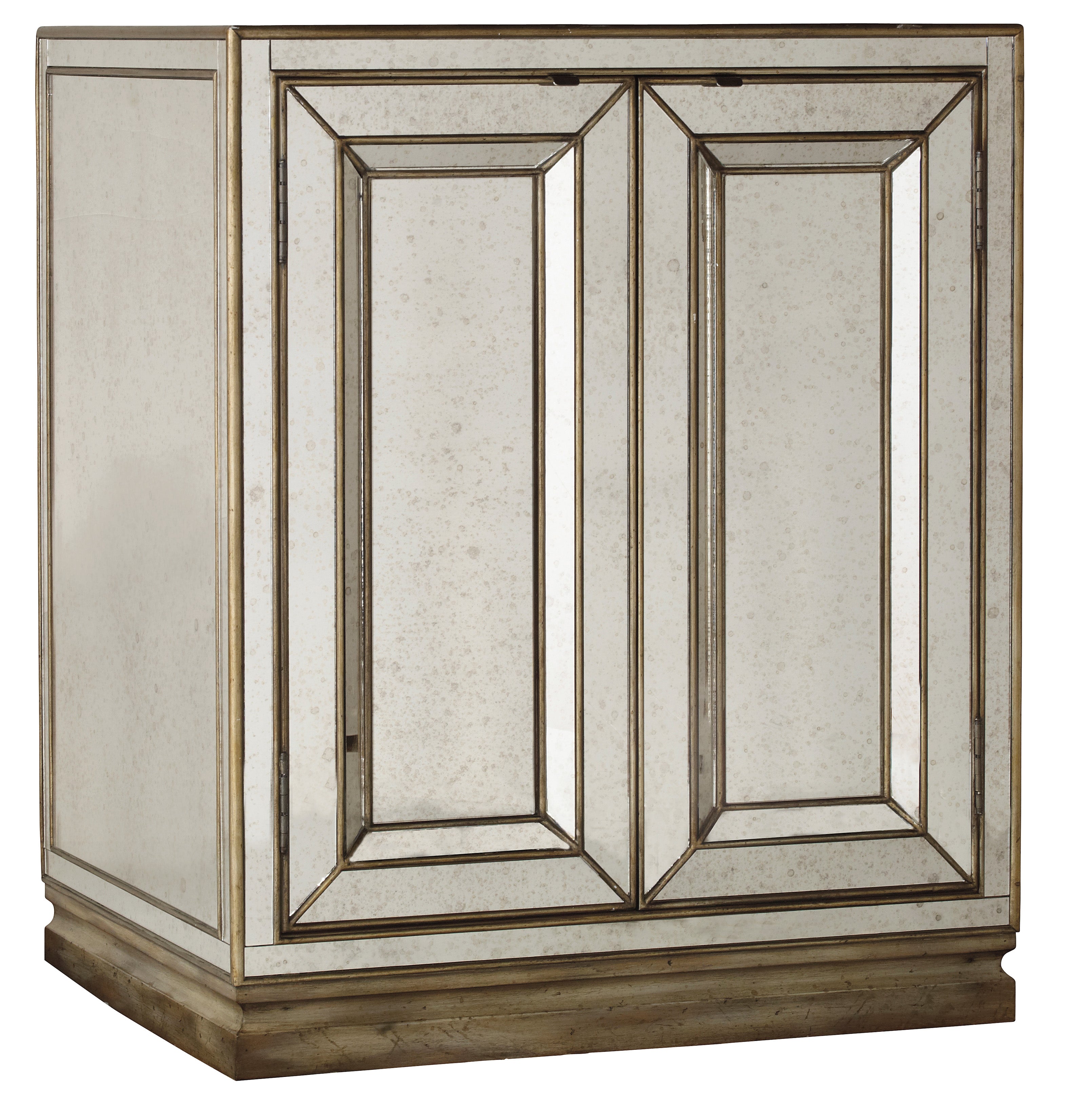 Sanctuary Two-Door Mirrored Nightstand