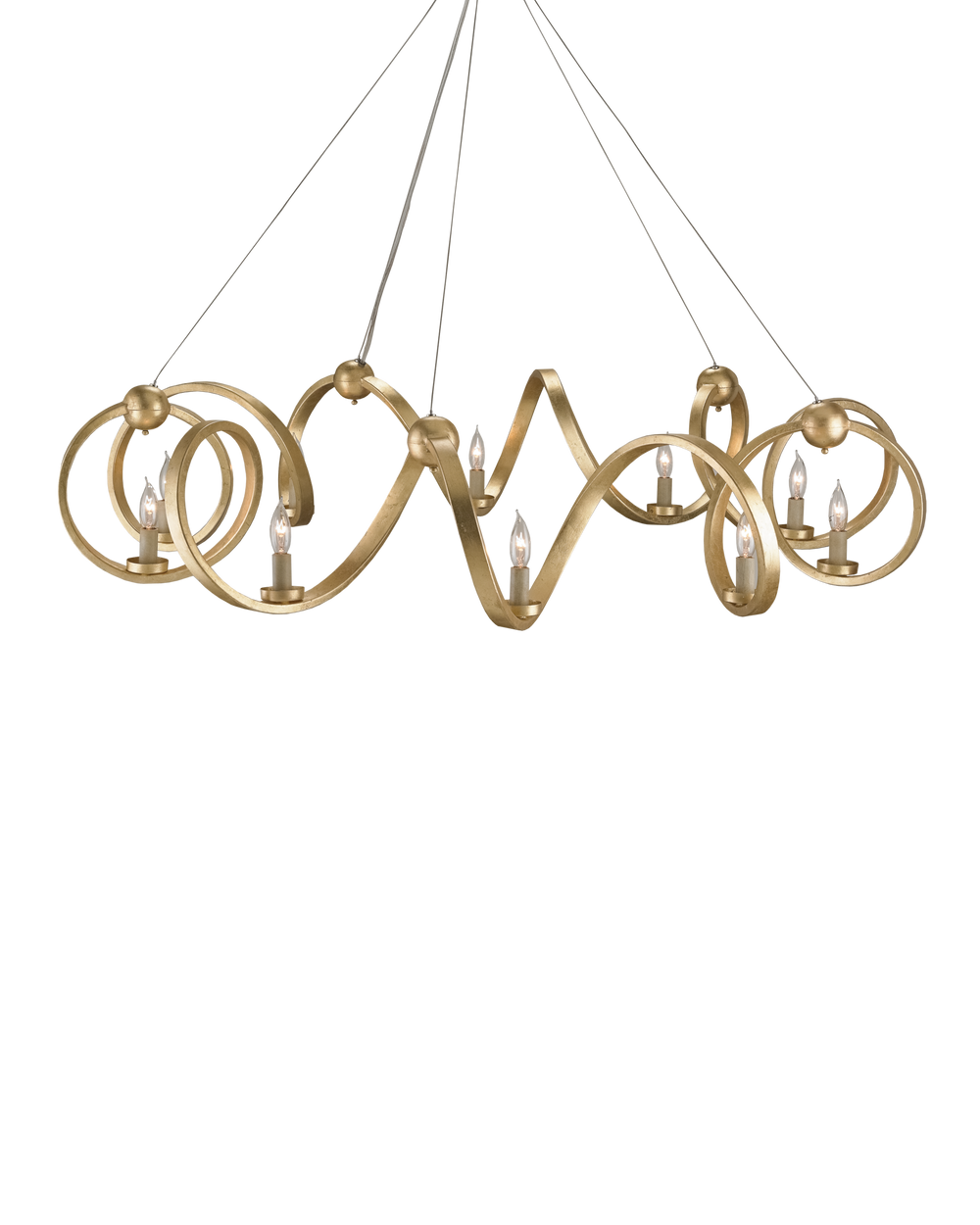 Ringmaster Gold Chandelier