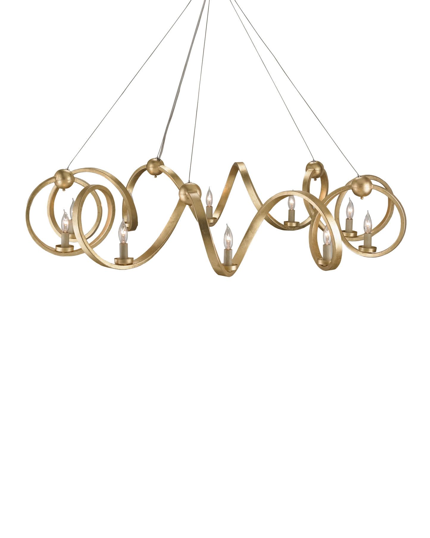 Ringmaster Gold Chandelier