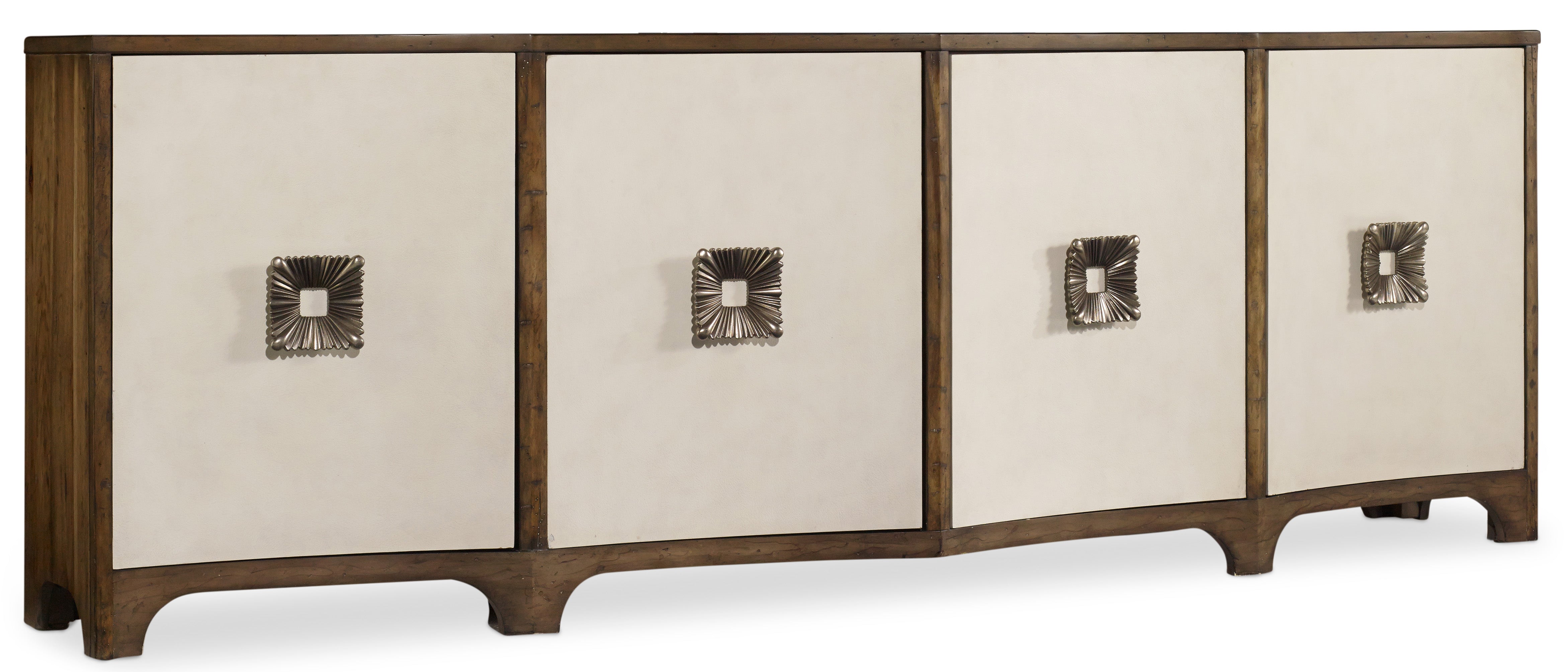 Melange Credenza with Unique Hardware