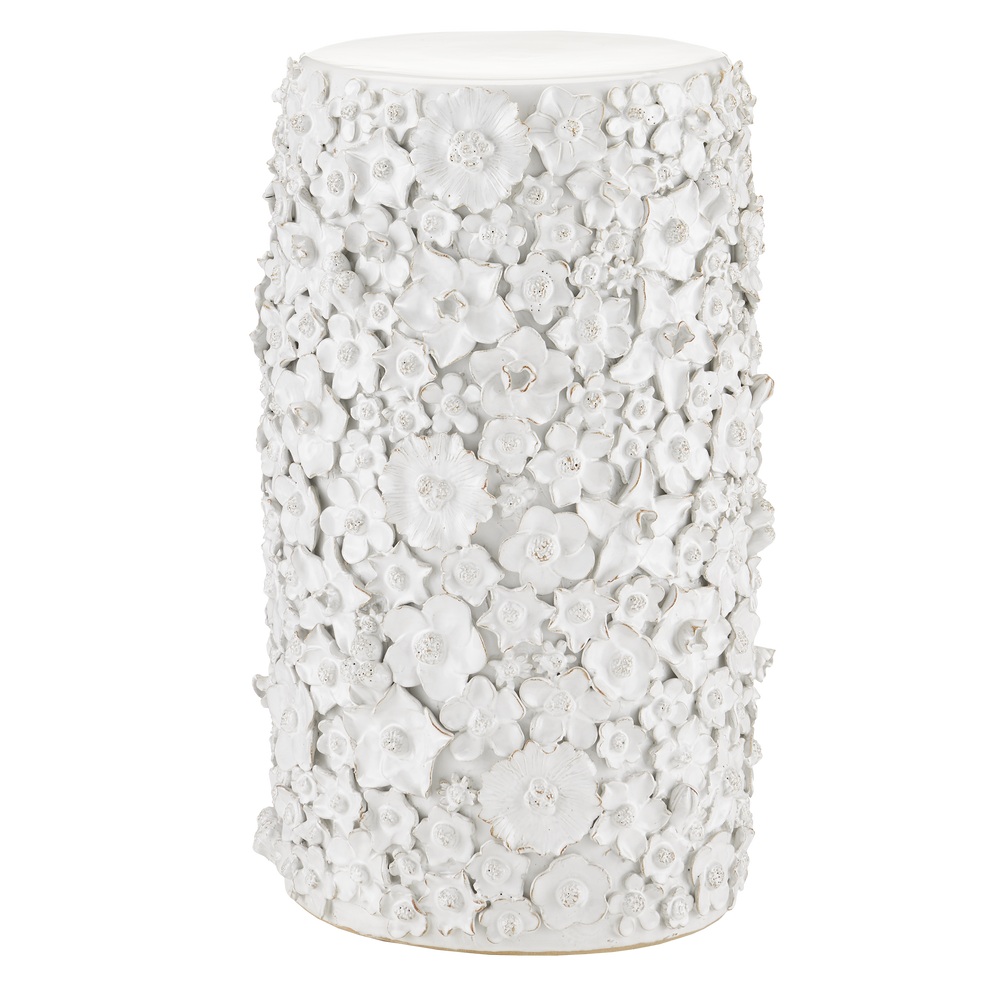 Jessamine White Accent Table