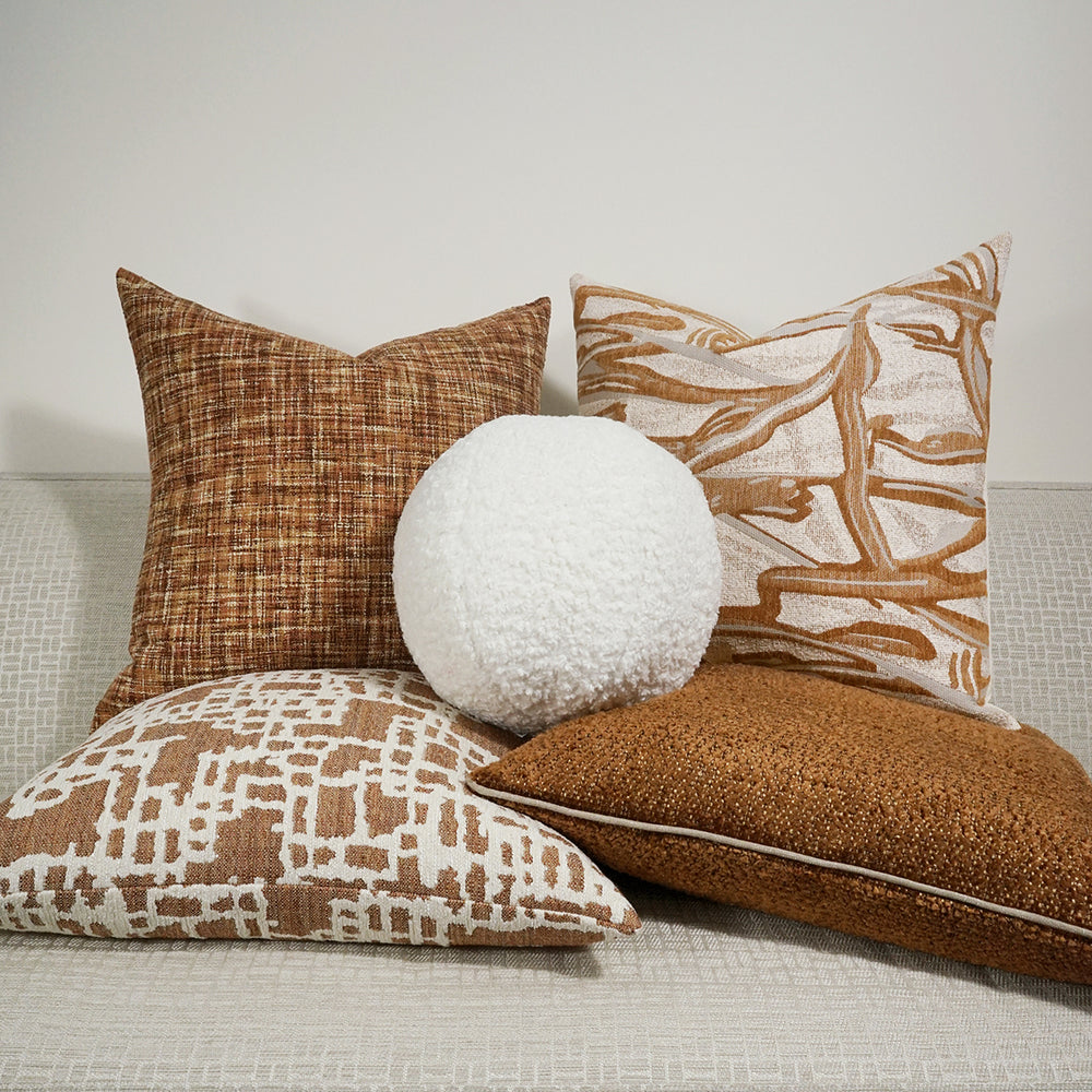 
                      
                        Knubby-Copper Pillow - 24" x 24"
                      
                    