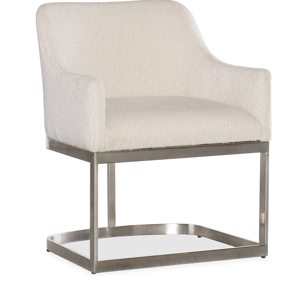 Modern Mood Upholstered Arm Chair with Metal Base - Inverness Natural