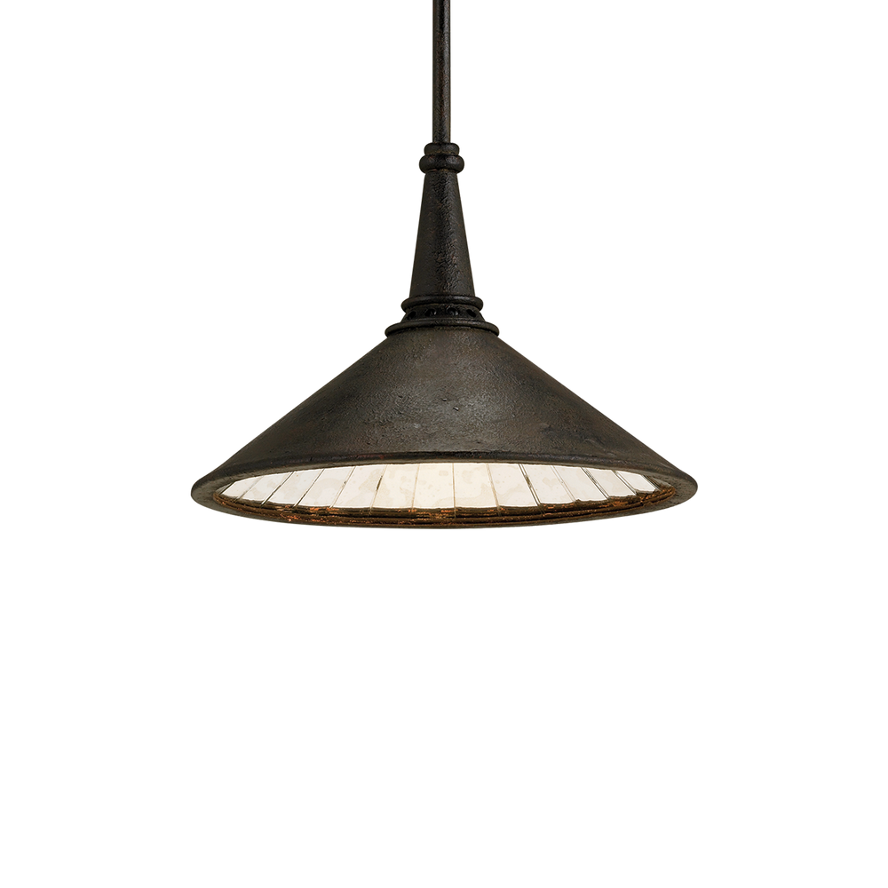 Manuscript Medium Black Pendant.