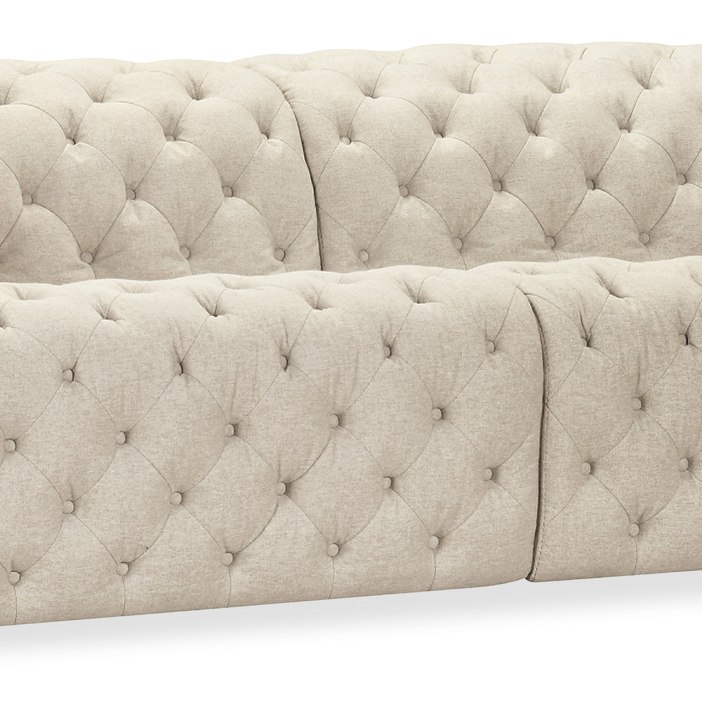 Savion Deux Sofa with Power Recliners and Power Headrests - Aries Beach
