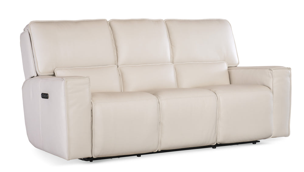 Miles Zero Gravity Sofa with Power Recline Power Headrest - Oslo Pebble
