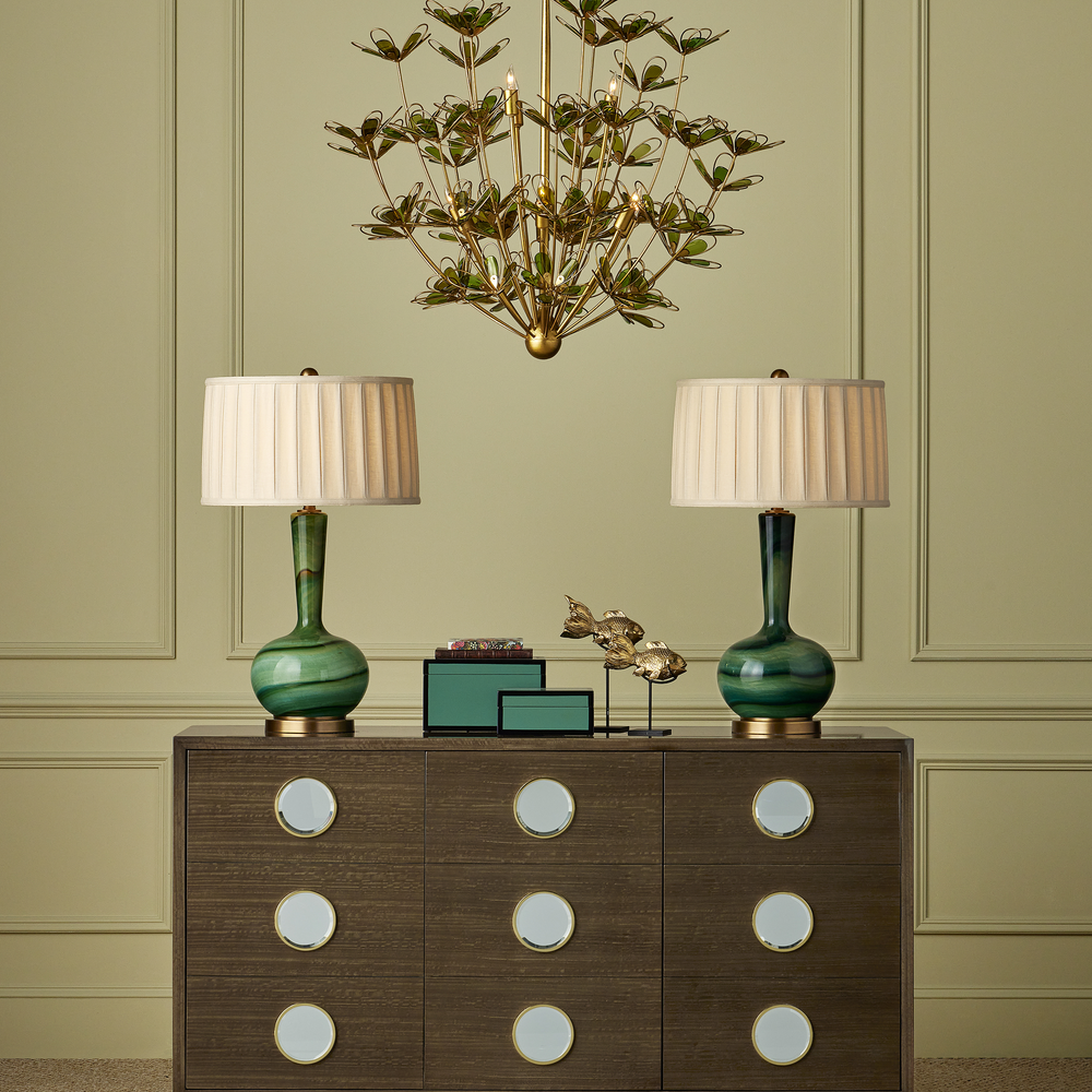 
                      
                        Green Lacquer Box Set of 2.
                      
                    