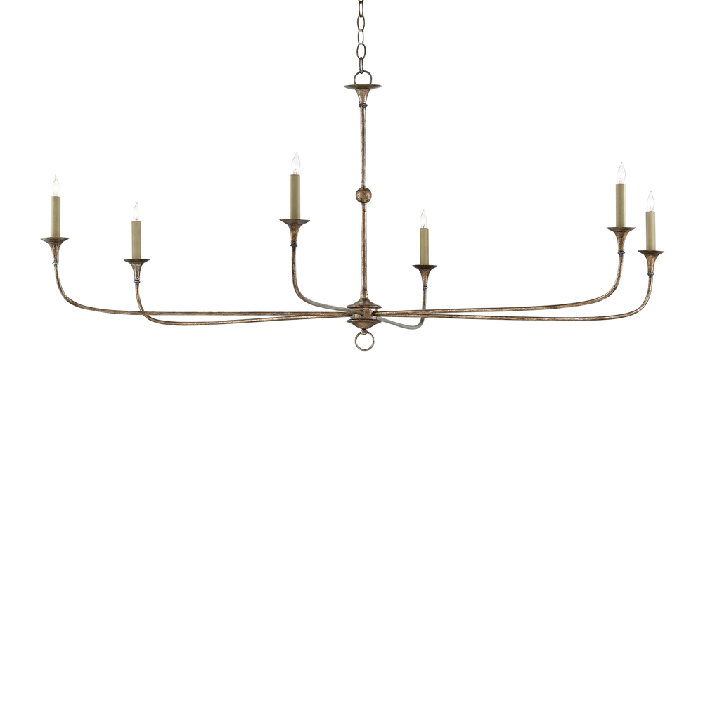 Nottaway Large Bronze Chandelier