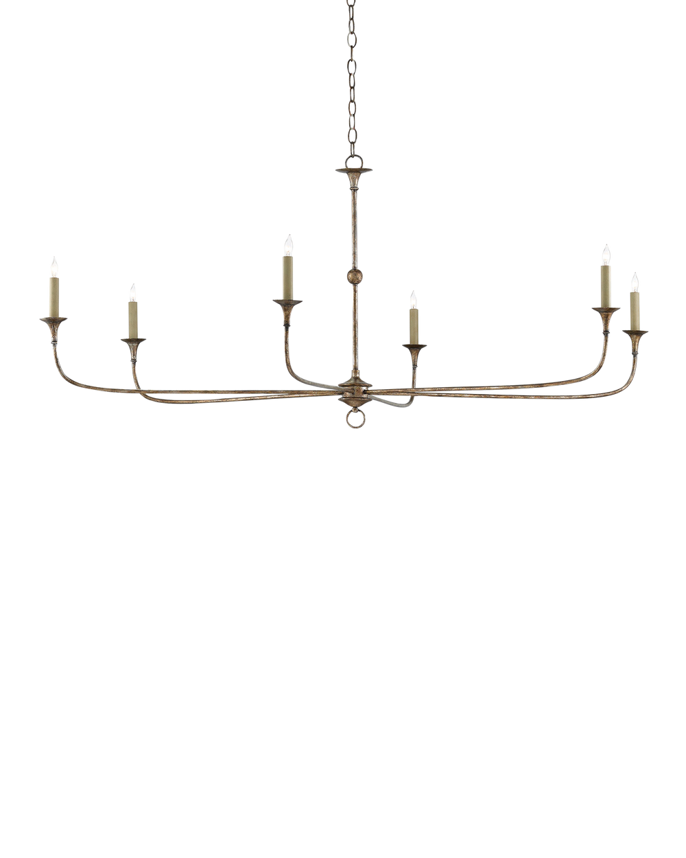 Nottaway Large Bronze Chandelier