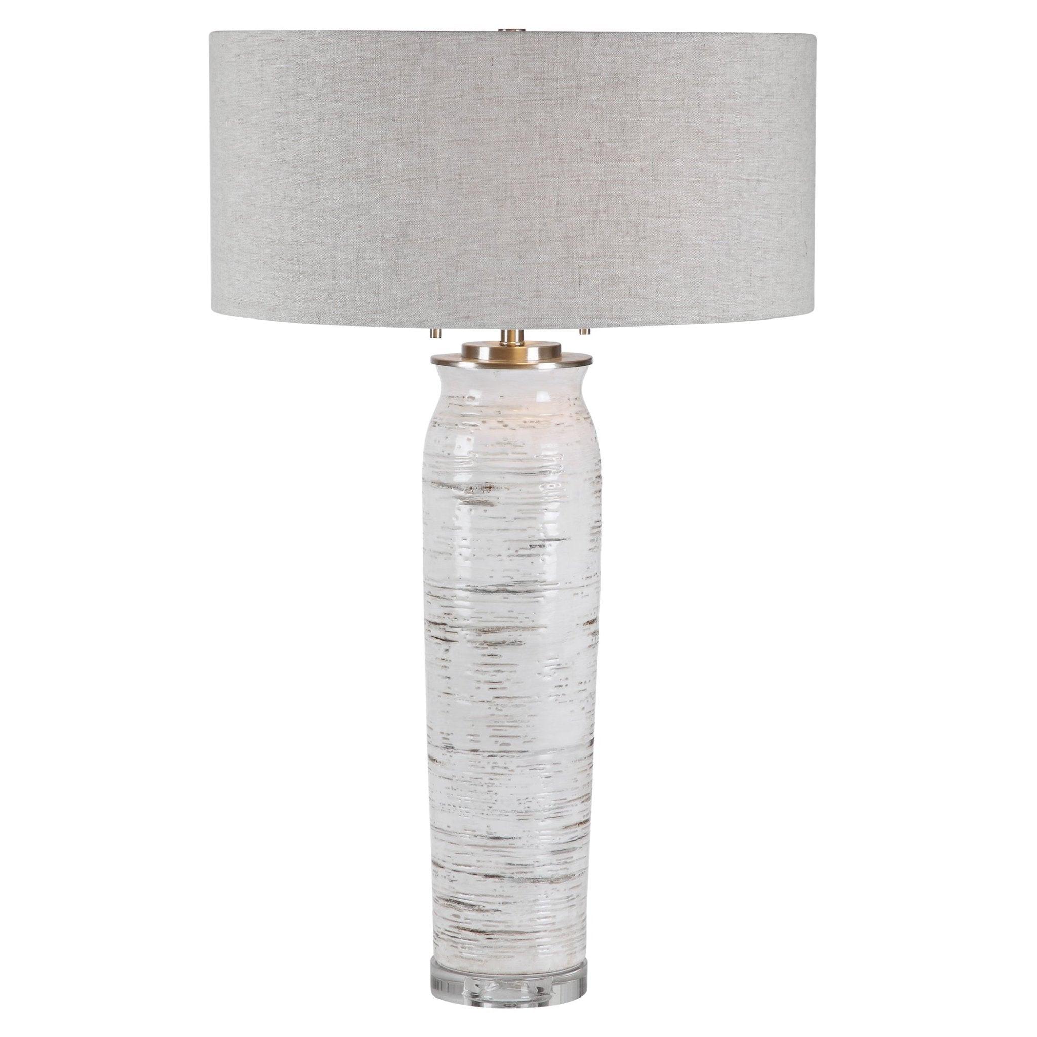 Lenta White Table Lamp - Thumbnail 3
