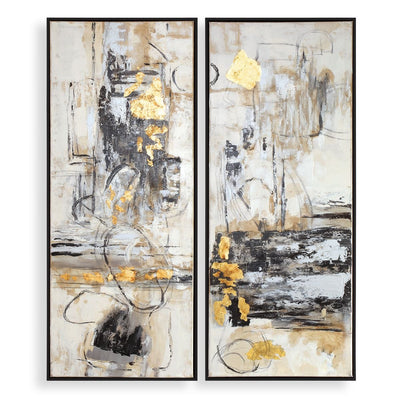 Life Scenes Hand Painted, Set of 2