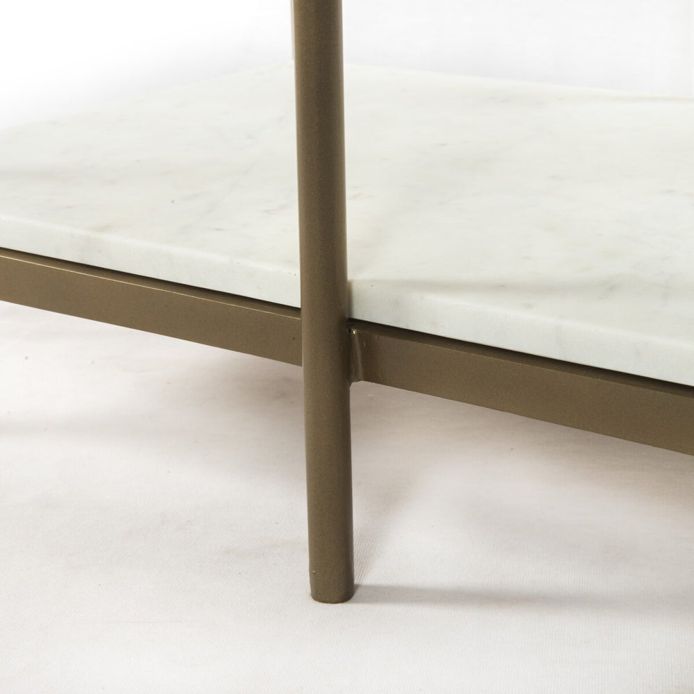 
                      
                        Lily Console Table - Polished White Marble
                      
                    