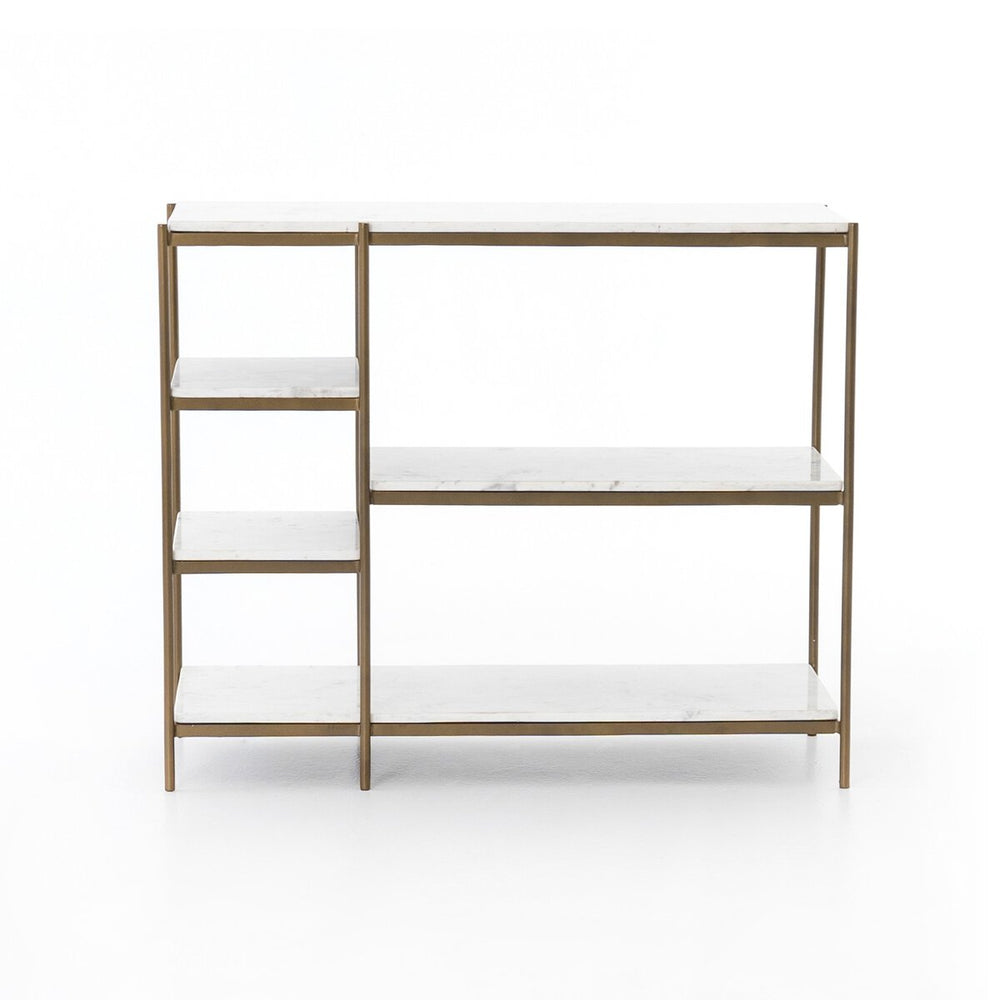 
                      
                        Lily Console Table - Polished White Marble
                      
                    