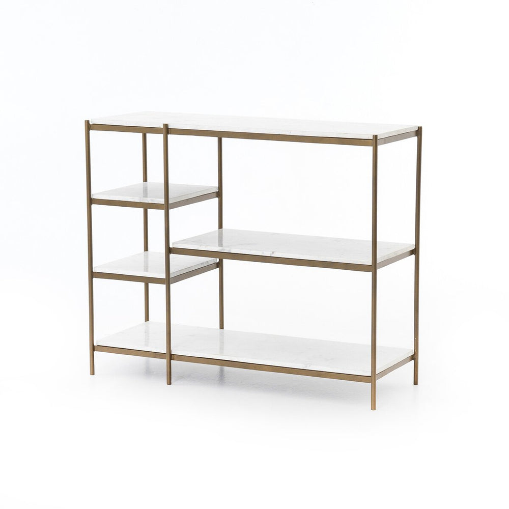 
                      
                        Lily Console Table - Polished White Marble
                      
                    