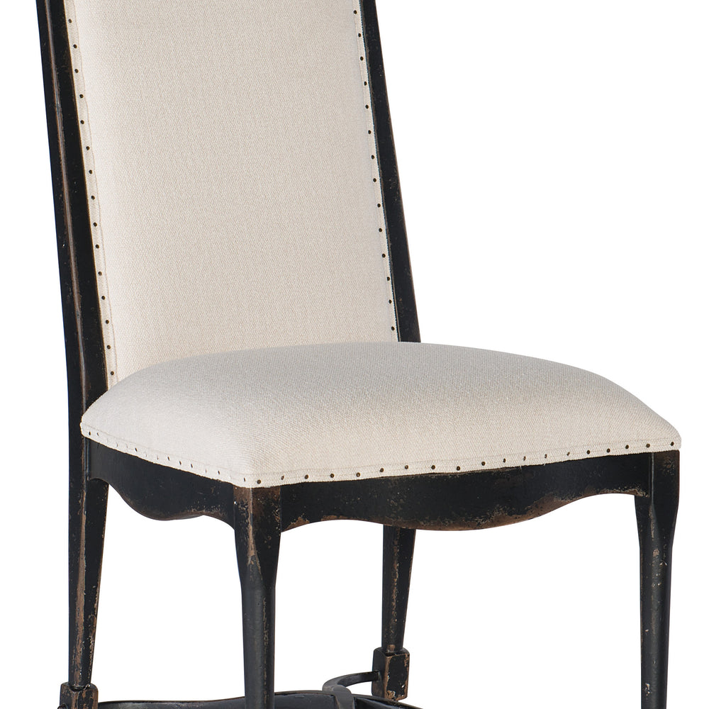 Ciao Bella Upholstered Back Side Chair - Black