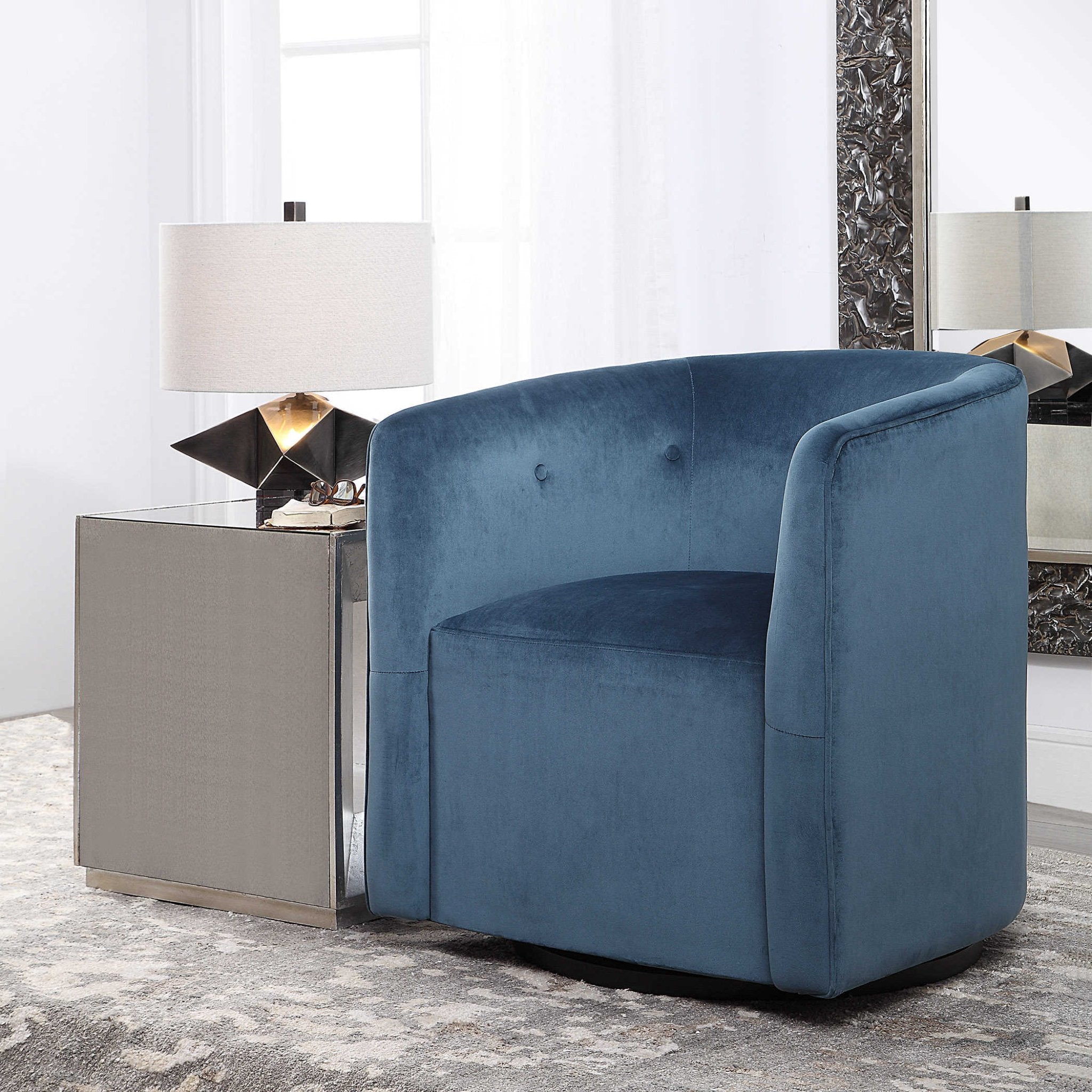 Uttermost Mallorie Swivel Chair - Thumbnail 5
