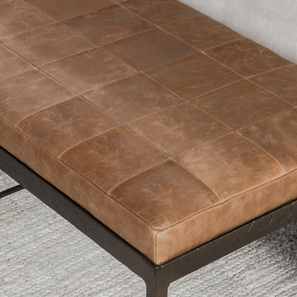 
                      
                        Malo Leather 28" Bench - Chestnut - #shop_name Benches
                      
                    