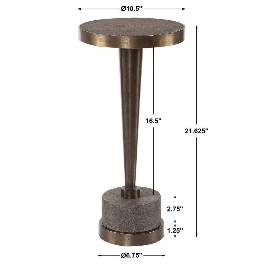 Masika Bronze Accent Table - #shop_name End Tables & Accent Tables