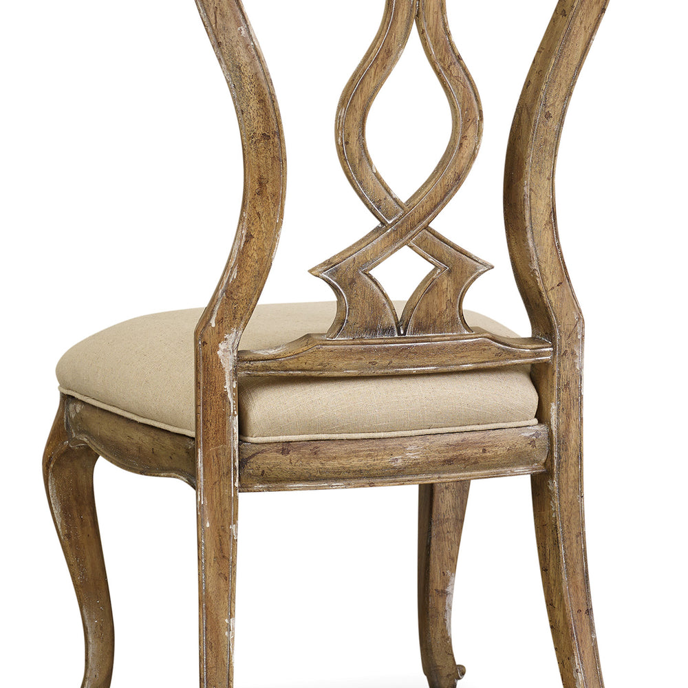 Chatelet Splatback Side Chair - Pecky Pecan Veneers