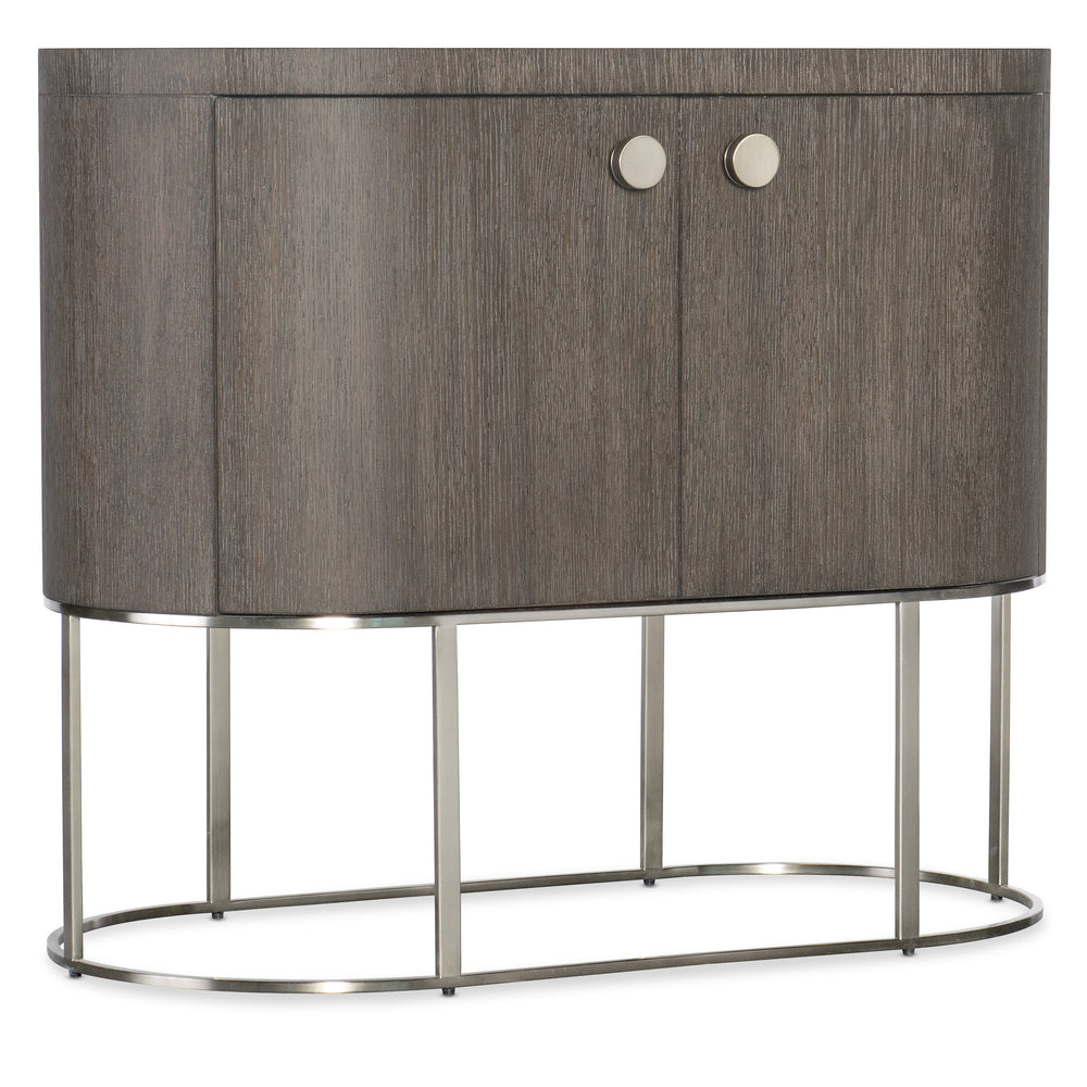 Modern Mood Oval Nightstand - Mink Finish.
