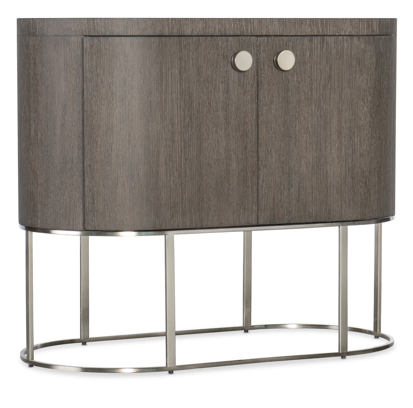 Modern Mood Oval Nightstand - Mink Finish.