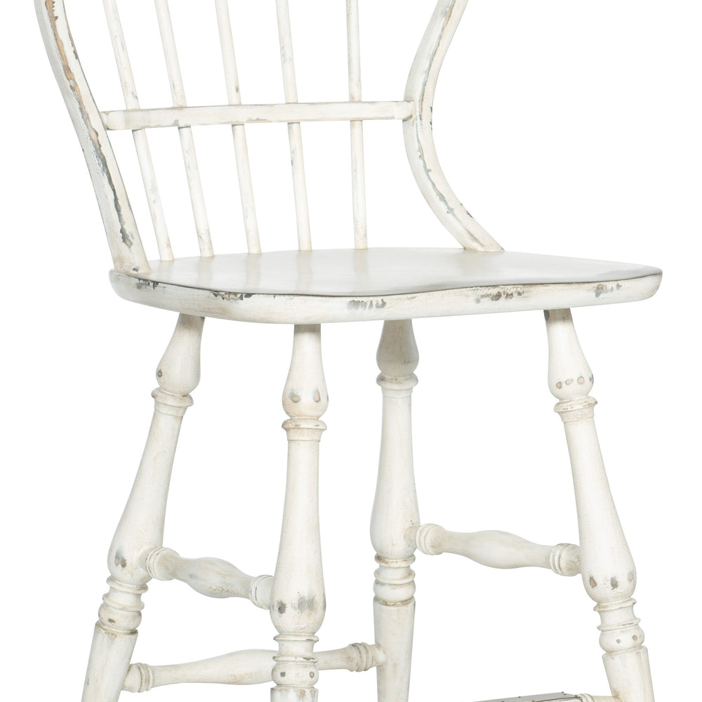 Ciao Bella Spindle Back Counter Stool-White