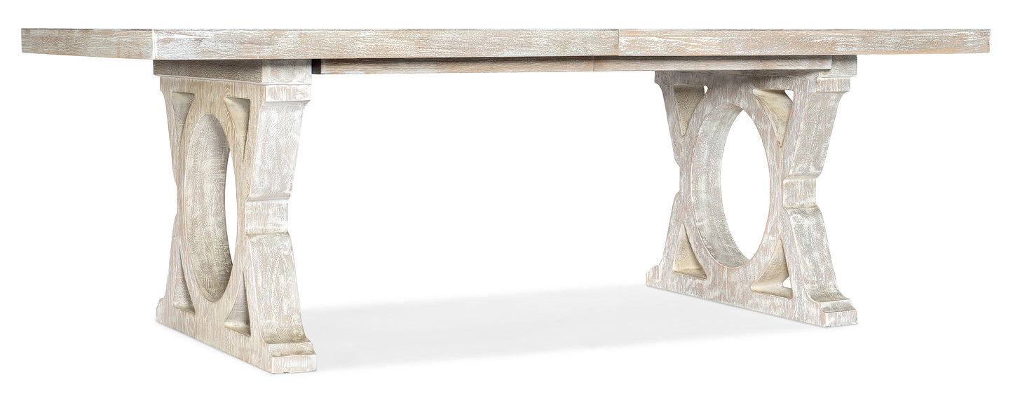Serenity Topsail Rectangle Dining Table with 2-18in Leaves.