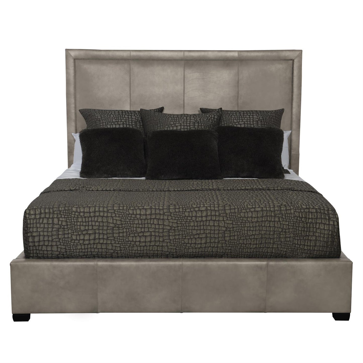 Morgan Leather Panel Extended King Bed – Custom