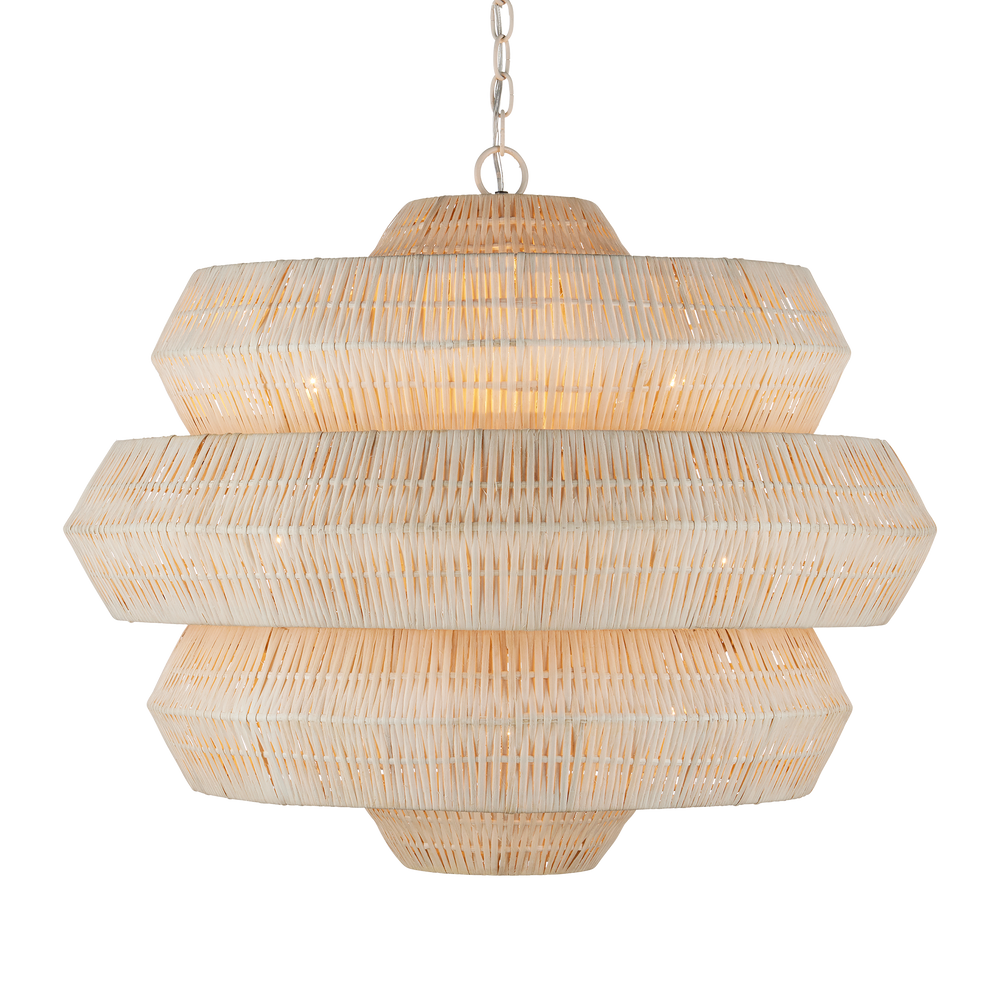 Antibes Medium White Chandelier