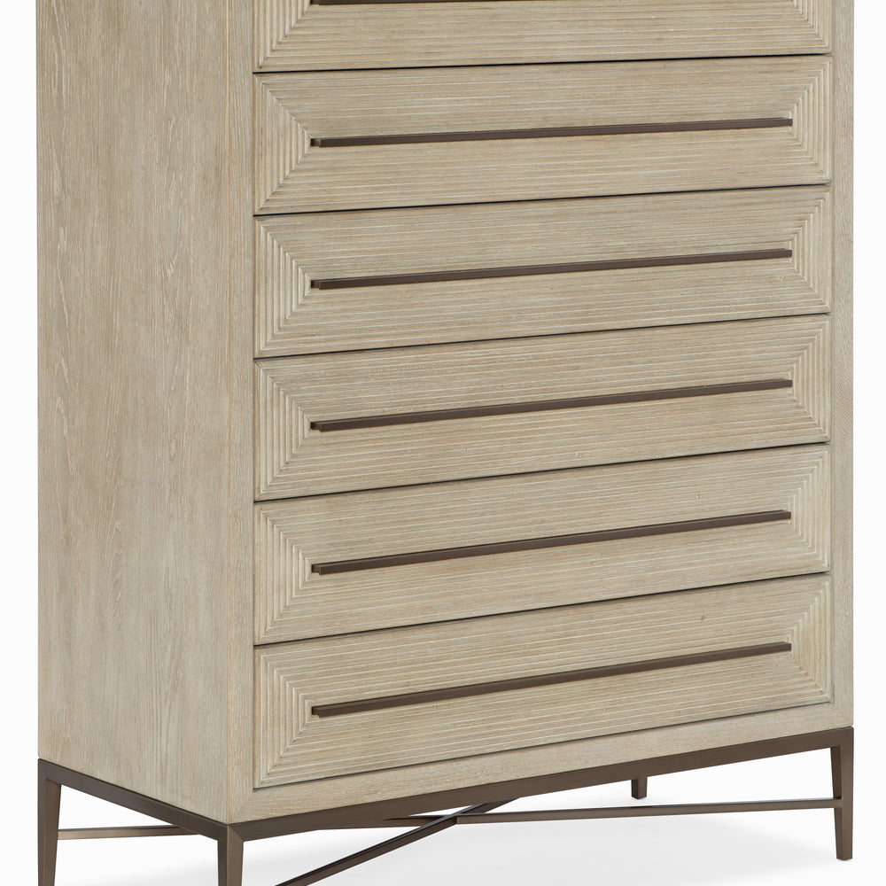 Cascade Six-Drawer Chest.