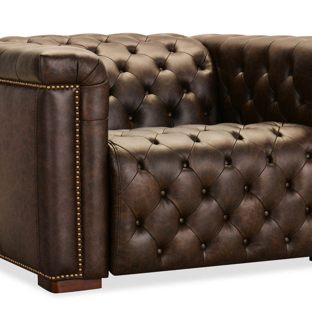 Savion Deux Power Recliner with Power Headrest - West Saddlewood